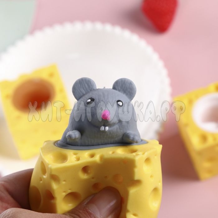 Antistress toy Pusher Mouse in cheese in assortment BD-10 / QD109, BD-10