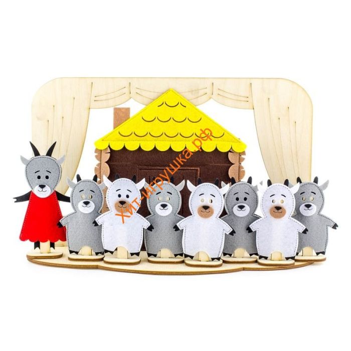 Table theater "Wolf and seven kids" (complete set) 1001001, 1001001