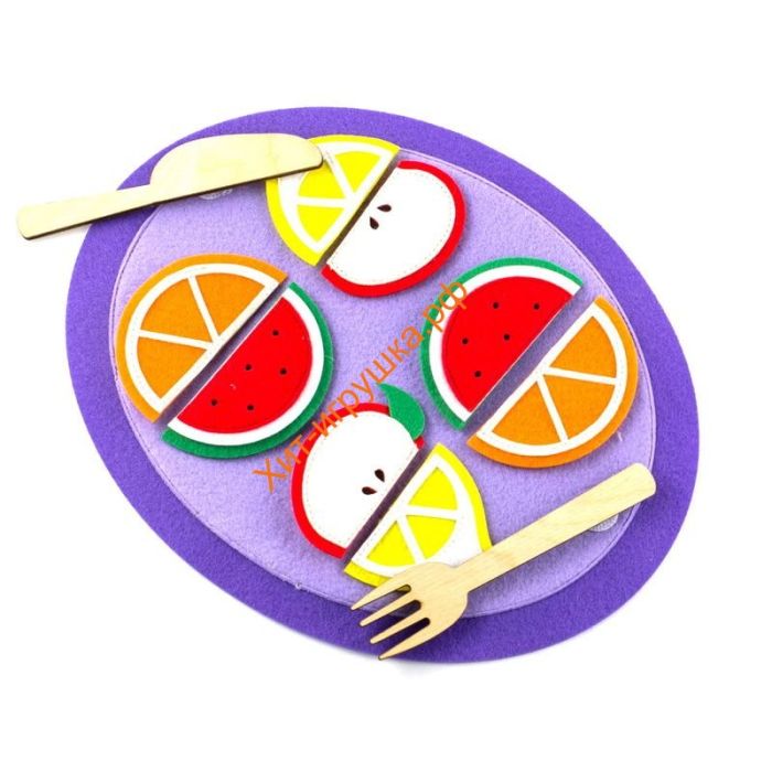 Educational game "Plate with slices" 1201005, 1201005