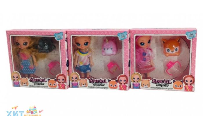 Doll with a pet in assortment 9368, 9368