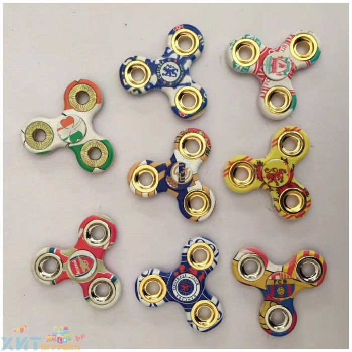 Plastic spinner with bearings Football club in assortment 4009/611-30, 4009/611-30