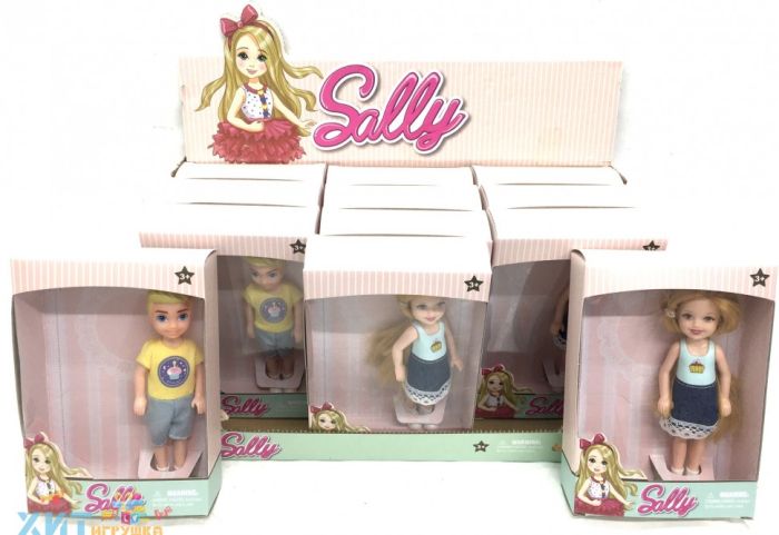 Doll Sally 12 pcs in a block 7723-B, 7723-B