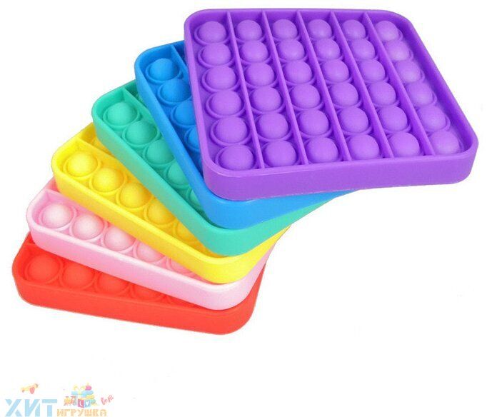 POP IT antistress Sensory toy SQUARE ONE TONE in assortment