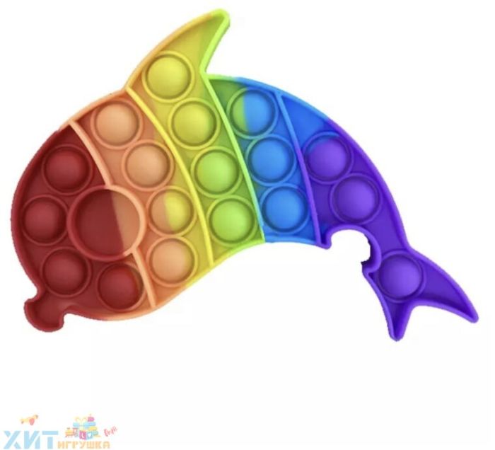 POP IT antistress Sensory toy with bubbles DOLPHIN / Eternal bubble, popit_05