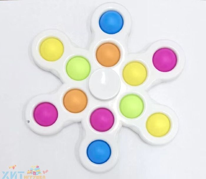 POP IT antistress Simple Dimple / Simple dimple spinner 6 beams in stock, popit_spiner12