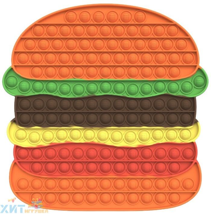 POP IT antistress Sensory toy with bubbles BURGER 30*30 cm