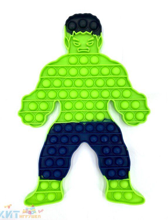 POP IT antistress Sensory bubble toy HULK 30*20 cm / Eternal bubble popit_hulk, popit_hulk/1931-25