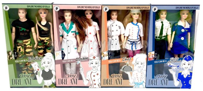 Set of dolls Profession in assortment LD6010-2, LD6010-2