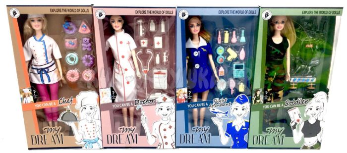 Doll Profession accessories in assortment LD6010, LD6010