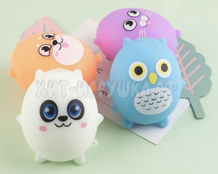 Antistress toffee / pulp / squish Cute little animals in assortment 2021-01, 2021-01