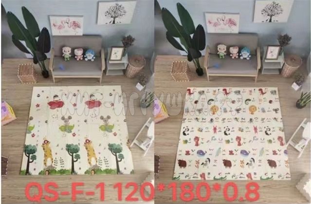 Folding children's double-sided waterproof mat 120*180 cm QS-F-1, QS-F-1