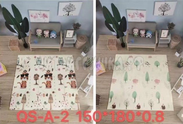 Folding children's double-sided waterproof mat 150*180 cm QS-A-2, QS-A-2