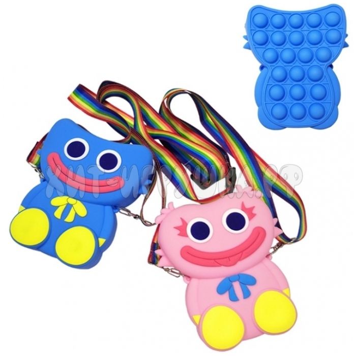 Silicone bag Huggy Wuggy Huggy Wuggy with adjustable strap in assortment sym_HW, sym_HW
