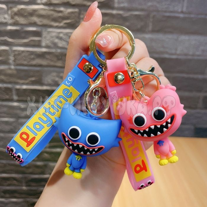 Big silicone keychain with carabiner Huggy Wuggy Huggy Wuggy Huggy Wuggy in assortment br_hw2, br_hw2