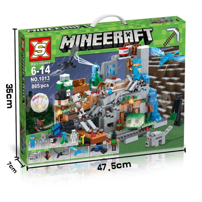 Designer Minecraft Mountain cave 760 children. 1013, 1013-1
