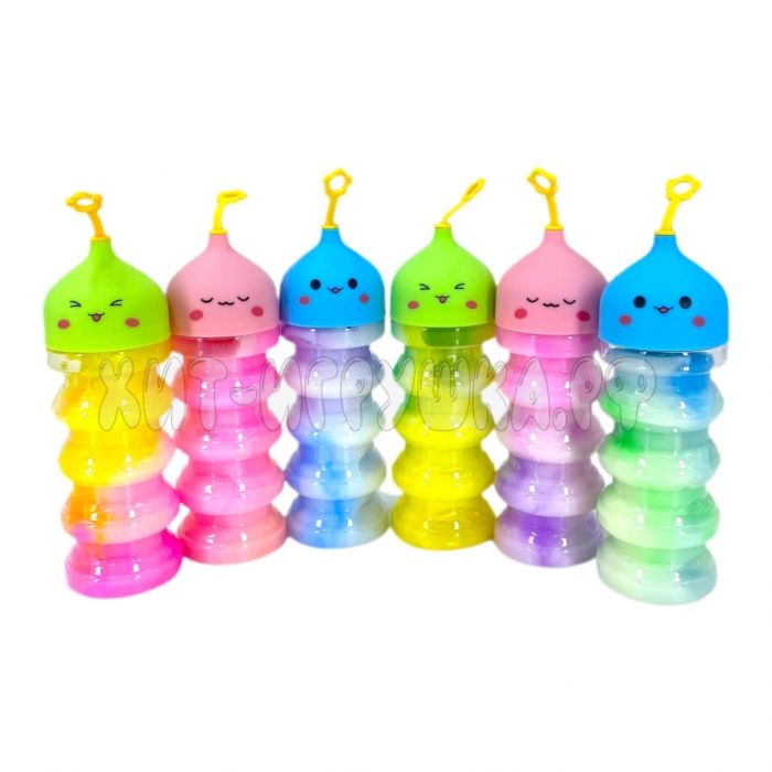 Multi-colored slime in a figured flask Cuties 1 pcs in assortment LY-24 / LY-84, LY-24 / LY-84