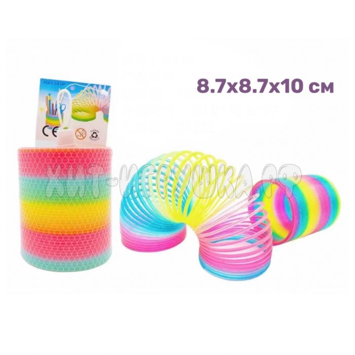 Antistress toy / Spring Rainbow 8.7 cm 1 pc in a grid 8710, 8710