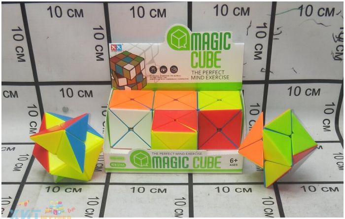 Rubik's cube diagonal 6 pcs in a block in assortment 2188-8931-1, 2188-8931-1